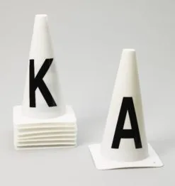 EQUI-ESSENTIAL EQUIESSENT Dressage Cones Set Of 8 (467777WHT-SET8)