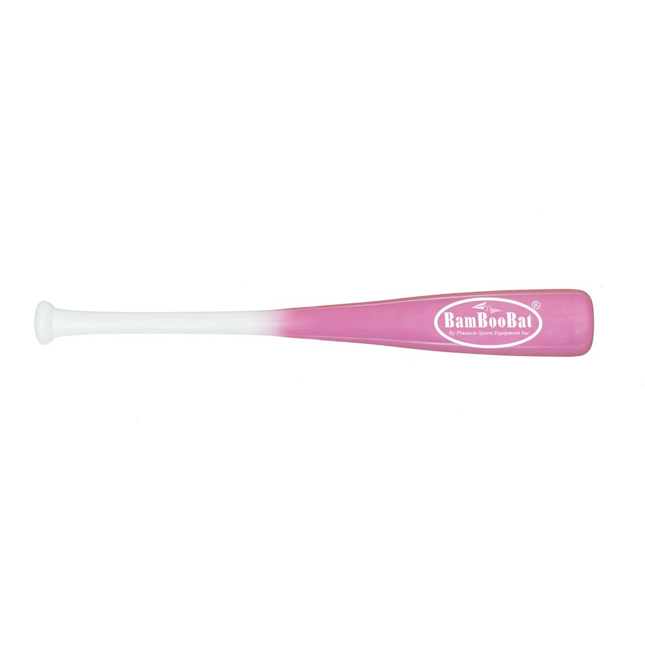 BAMBOOBAT BY PINNACLE SPORTS EQUIPMENT INC BAMBOOBAT BY PINNACLE SPORTS EQUIPMENT Adult White Handle/Pink Barrel 21in One Hand Training Bat (HWBP-21T)
