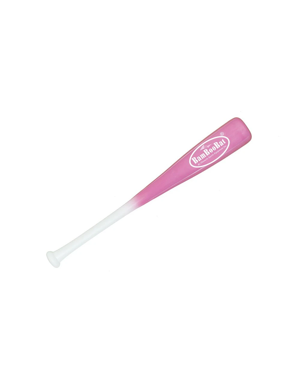 BAMBOOBAT BY PINNACLE SPORTS EQUIPMENT INC BAMBOOBAT BY PINNACLE SPORTS EQUIPMENT Adult White Handle/Pink Barrel 21in One Hand Training Bat (HWBP-21T) - Image 2
