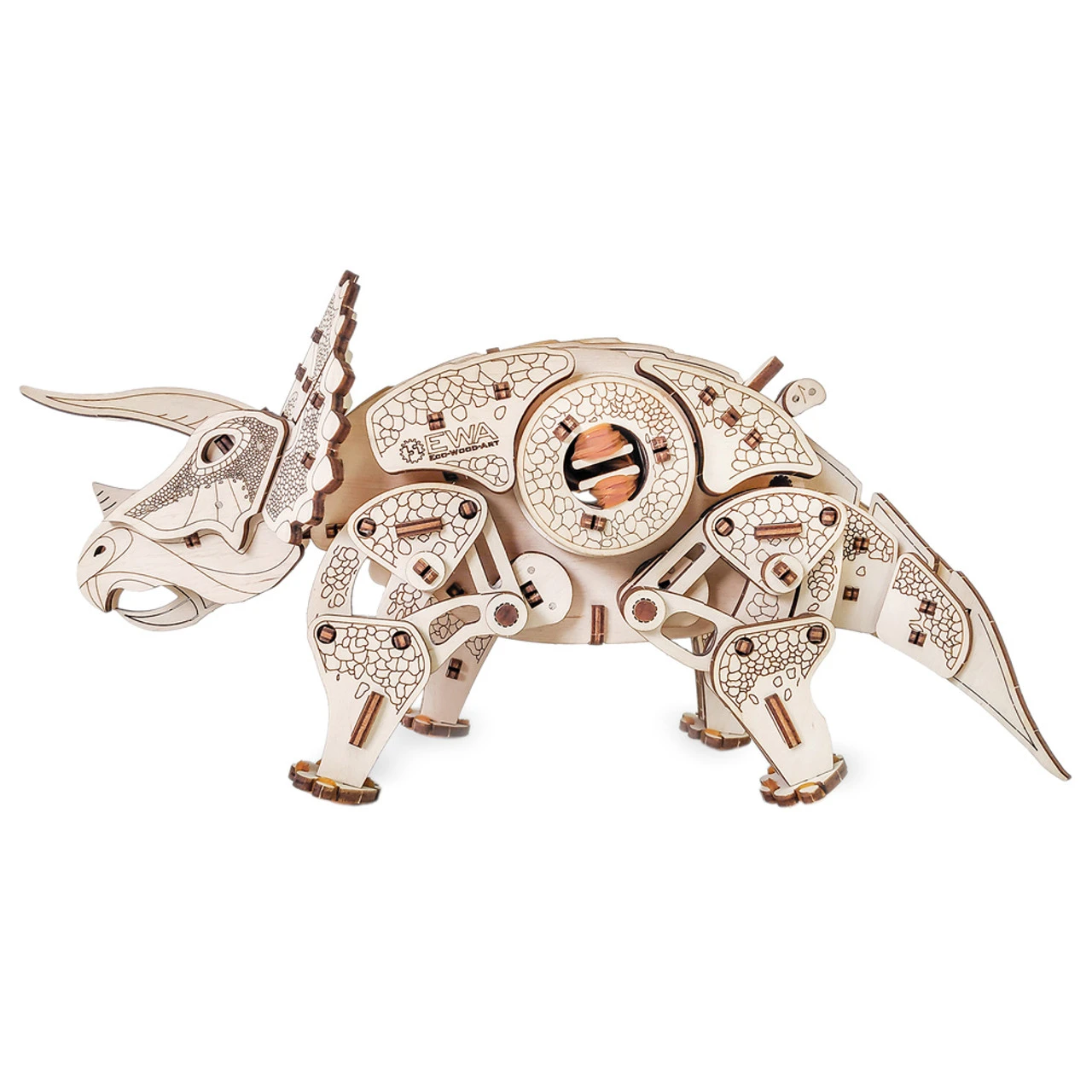 Eco-Wood-Art ECO WOOD ART Triceratops 283 Piece 3D Puzzle - Image 4
