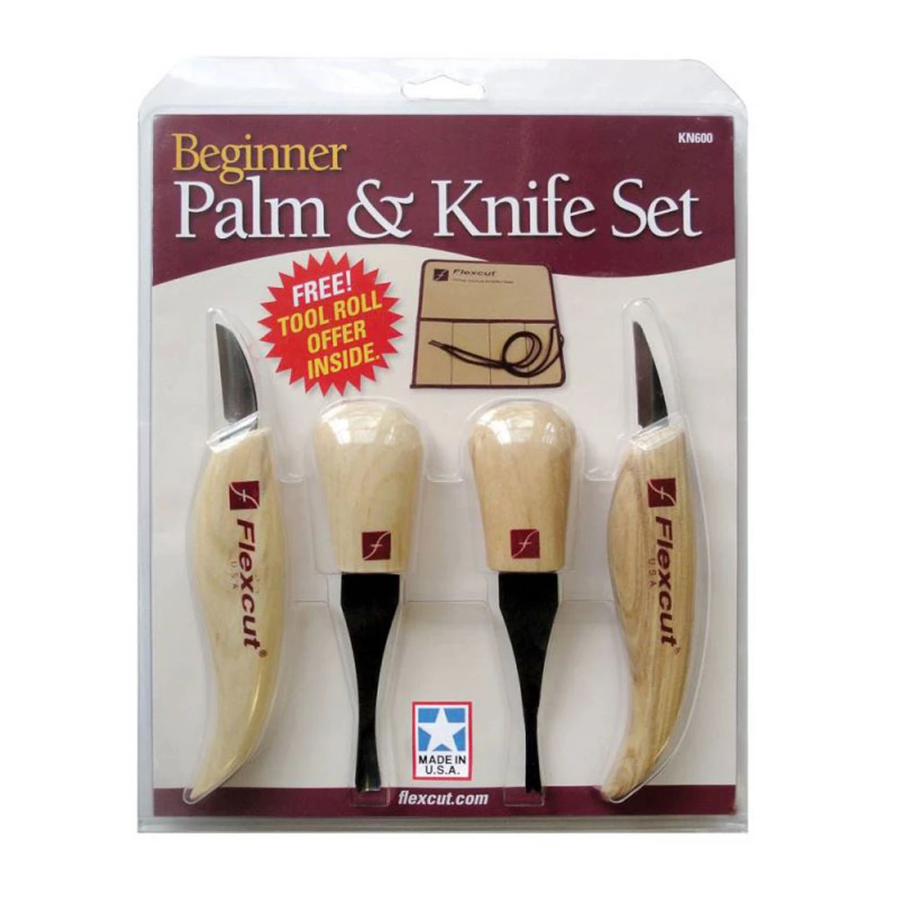 FLEXCUT Beginner Palm & Knife Set (KN600) - Image 2