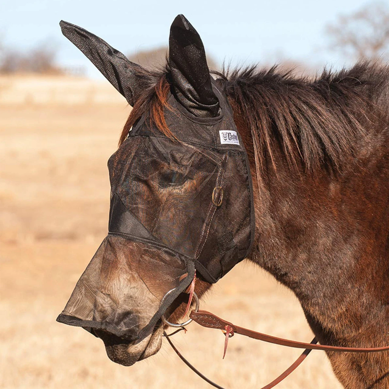 Cashel Company CASHEL Quiet Ride Mule Long Nose Fly Mask Ears - Image 2