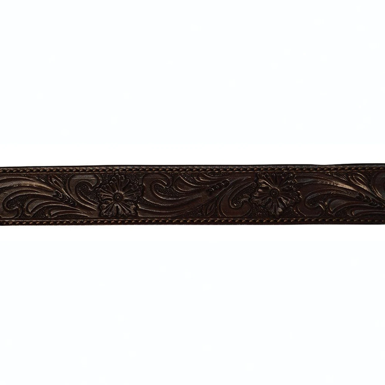 CIRCLE Y Straight Floral Walnut Breast Collar (4280-0001) - Image 3