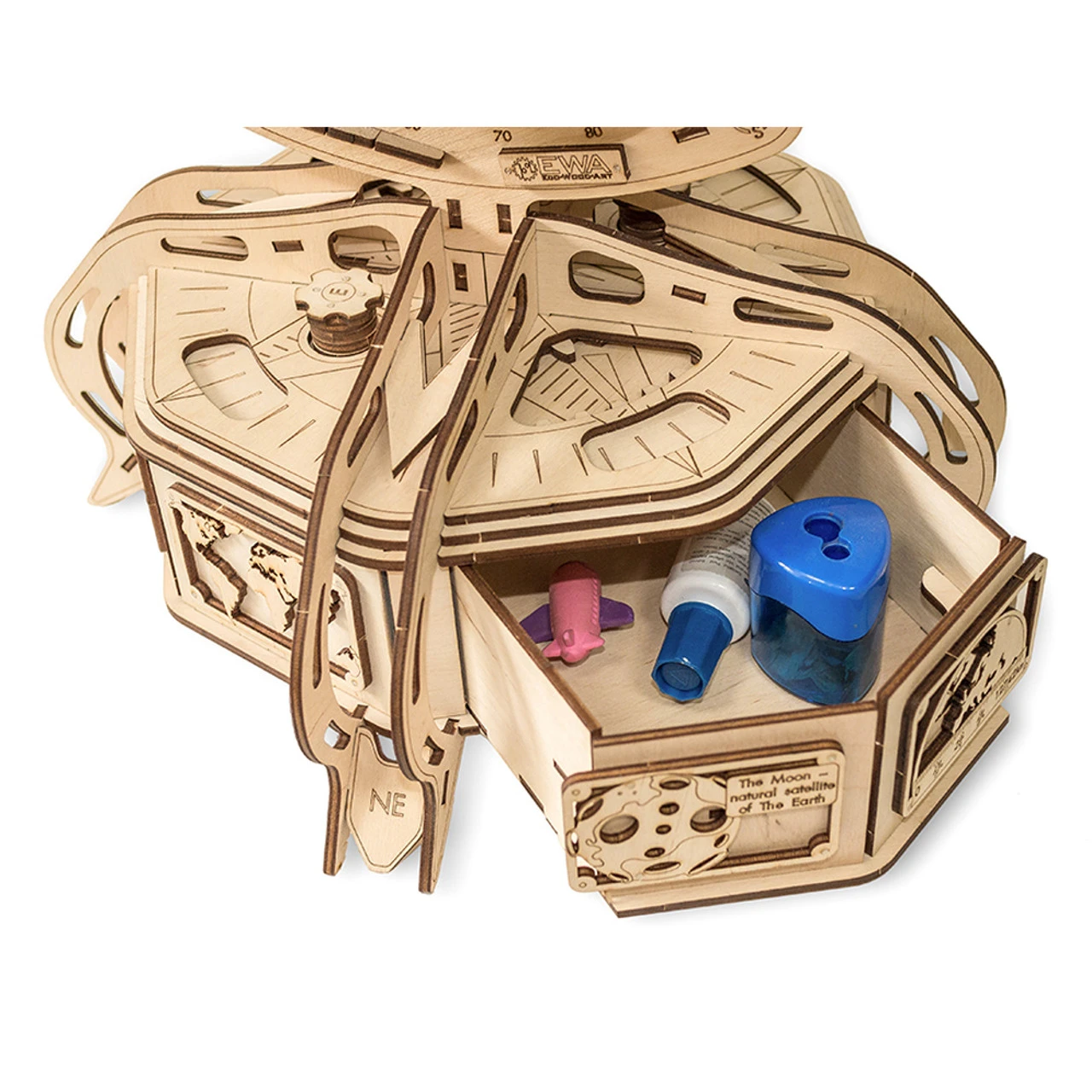 Eco-Wood-Art ECO WOOD ART The Globe 393-Piece 3D Puzzle - Image 5