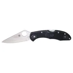 SPYDERCO Delica 4 2.875in Lightweight Black Folding Knife (C11PBK)