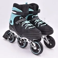 Open Box (Great Condition, Limited Use): ROLLERBLADE Formula 100 W, Color: Black/Light Blue, Size: 9 (3_0T100500821-9)