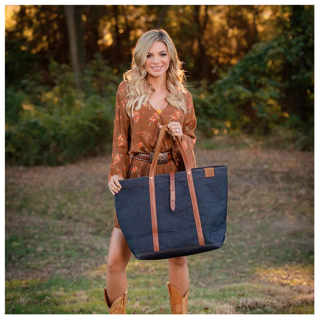 STS Blue Bayou Denim Tote (33146) - Image 4