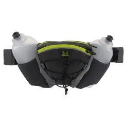 AMPHIPOD Profile-Lite Trail Runner 32oz Slate/Hi-Viz Green Hydration Waistpack (90004-10-VS)