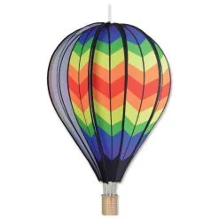 PREMIER KITES 26in Hot Air Balloon Double Rainbow Wind Spinner (25893)