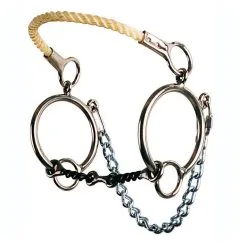 CIRCLE Y Ring Combination Rope Nose Hackamore (903)