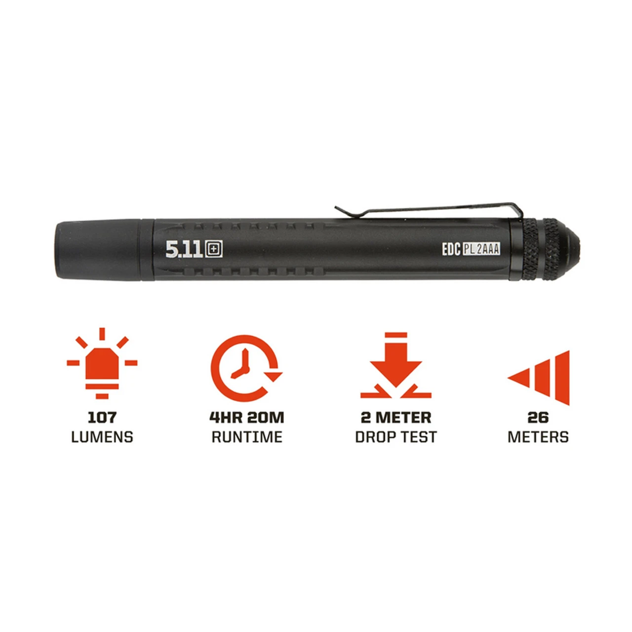 5.11 TACTICAL EDC PL 2AAA Flashlight (53380) - Image 4