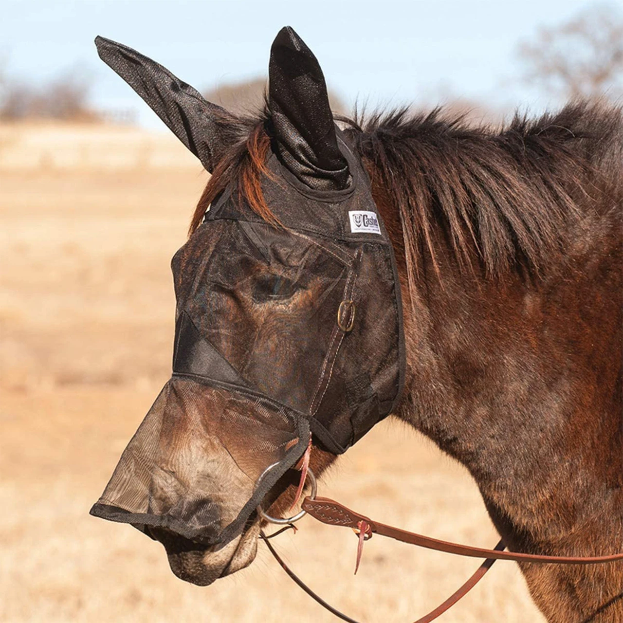 Cashel Company CASHEL Quiet Ride Mule Long Nose Fly Mask Ears - Image 6