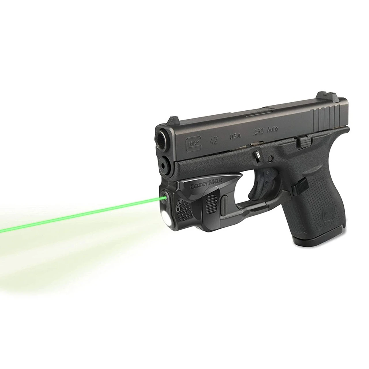 LASERMAX Green CenterFire Light And Laser With GripSense For Glock 42-43 (CF-G4243-C-G) - Image 4