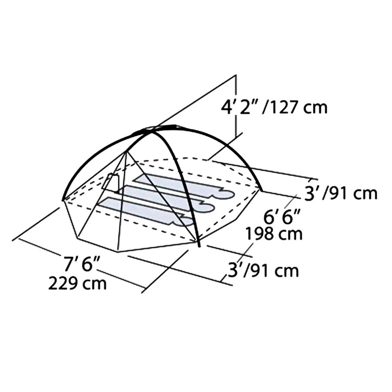 EUREKA El Capitan 3+ Outfitter 3-Person Tent (2627646) - Image 5