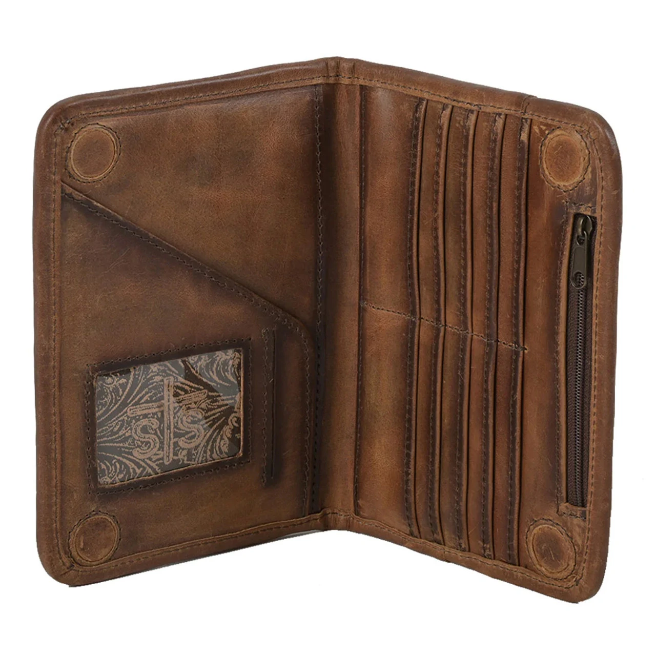 STS Palomino Magnetic Multi-Light Pink Serape Wallet (30346) - Image 2