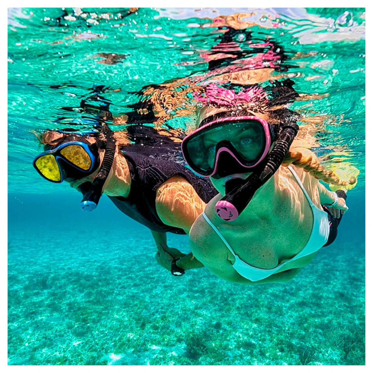 TUSA Powerview Dry Ocean Green/Black Adult Mask And Snorkel Combo (UC-2425P-BKOG) - Image 5