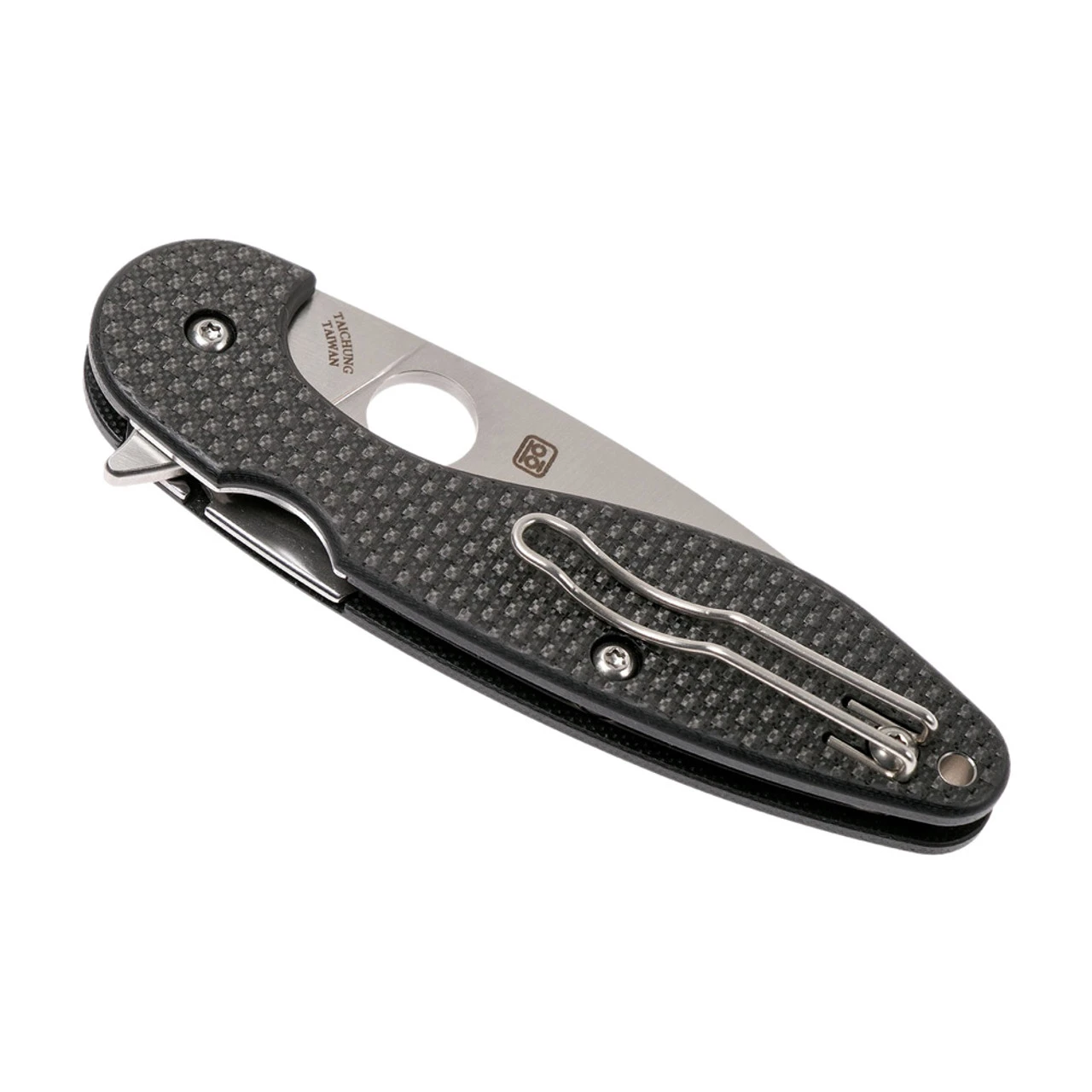 SPYDERCO Sliverax 3.48in Carbon Fiber/G-10 Laminate Folding Knife (C228CFP) - Image 4
