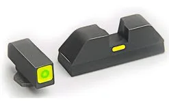 AMERIGLO For Glock CAP Green Tritium LumiGreen Square Outline Front And Lime Green Line Rear Sights (GL-615)