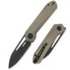 KUBEY Royal Linerlock Black/Tan Folding Knife (KUB321E)