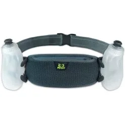 AMPHIPOD RunLite 10K 2 Steel 21 Oz Bottle Hydration Belt (10002-10K-SB)