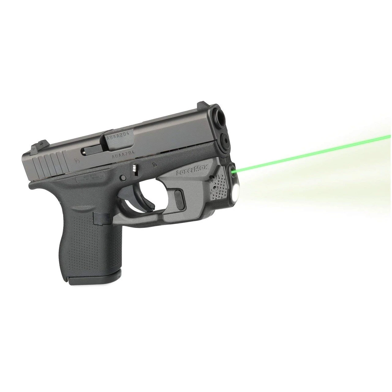 LASERMAX Green CenterFire Light And Laser With GripSense For Glock 42-43 (CF-G4243-C-G)