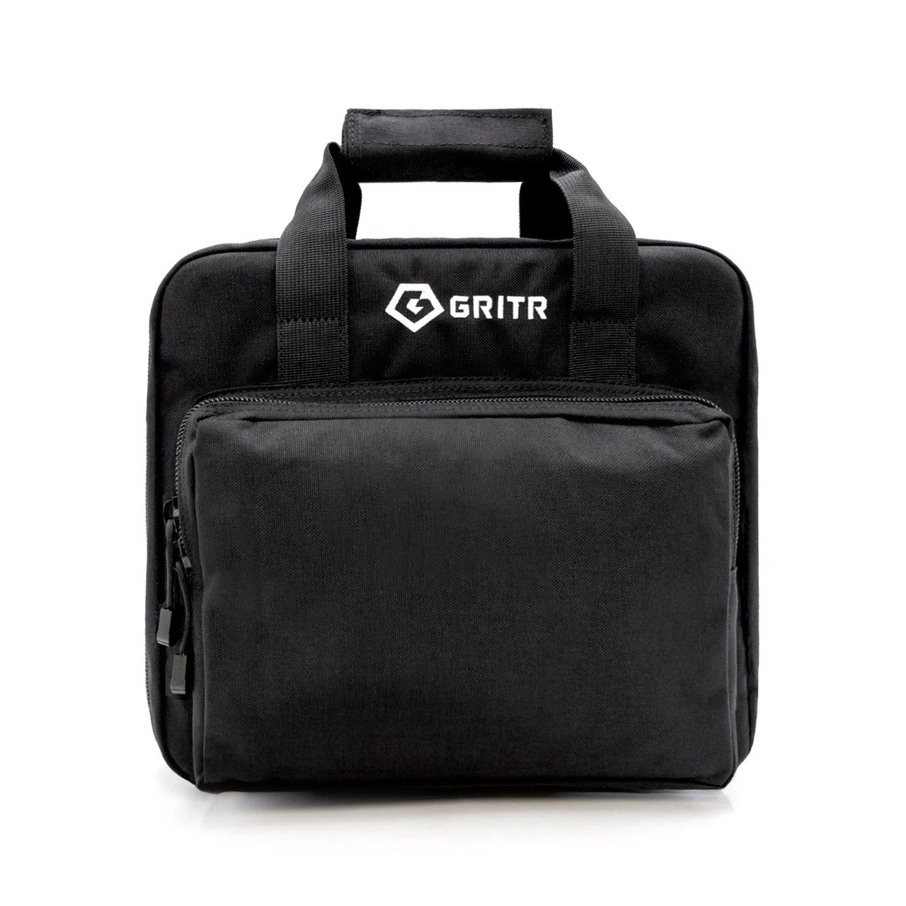 GRITR Soft Pistol Case - Nylon Black Shooting Range Bag With Multiple Pockets