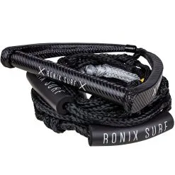 RONIX Spinner Synthetic Surf Rope With 10in Handle With 30ft 9-Section Carbon Rope (216150)