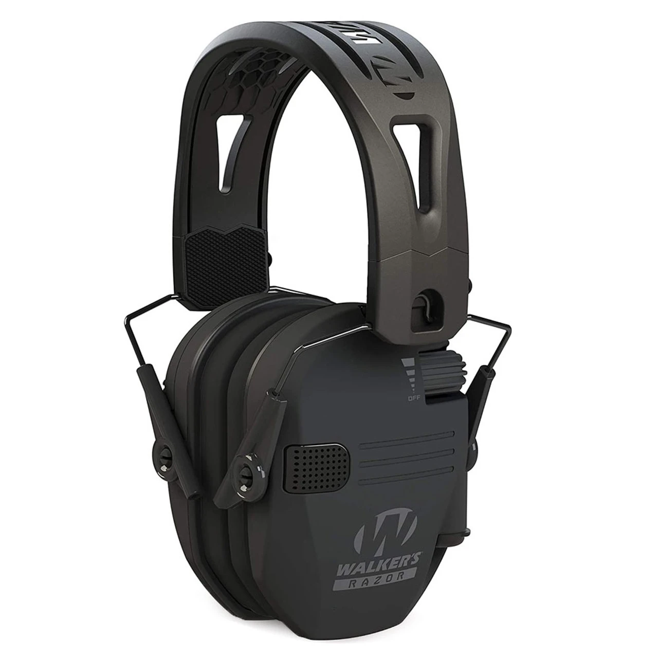 WALKER'S GAME EAR Razor Tacti-Grip Black Electronic Earmuff (GWP-RESEMRH)