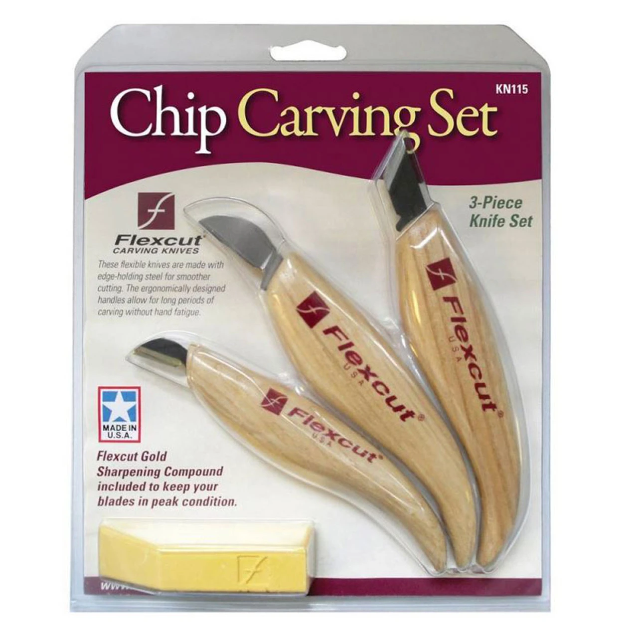 FLEXCUT Chip Carving Set (KN115) - Image 2