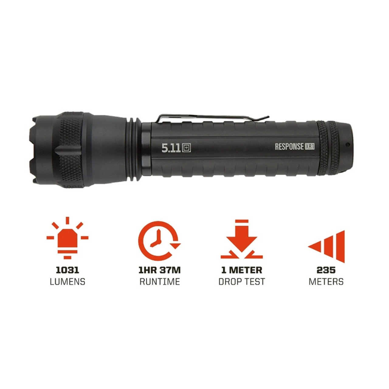5.11 TACTICAL Response XR1 Black Flashlight (53401-019) - Image 4