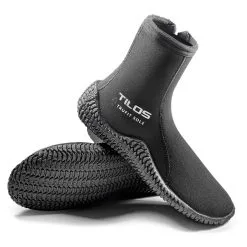 TILOS 5mm Titanium Zip TruFit Black Boot (B5808BK)