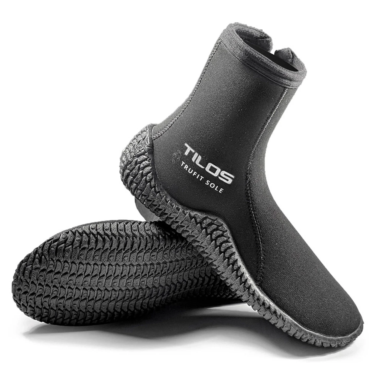 TILOS 5mm Titanium Zip TruFit Black Boot (B5808BK)