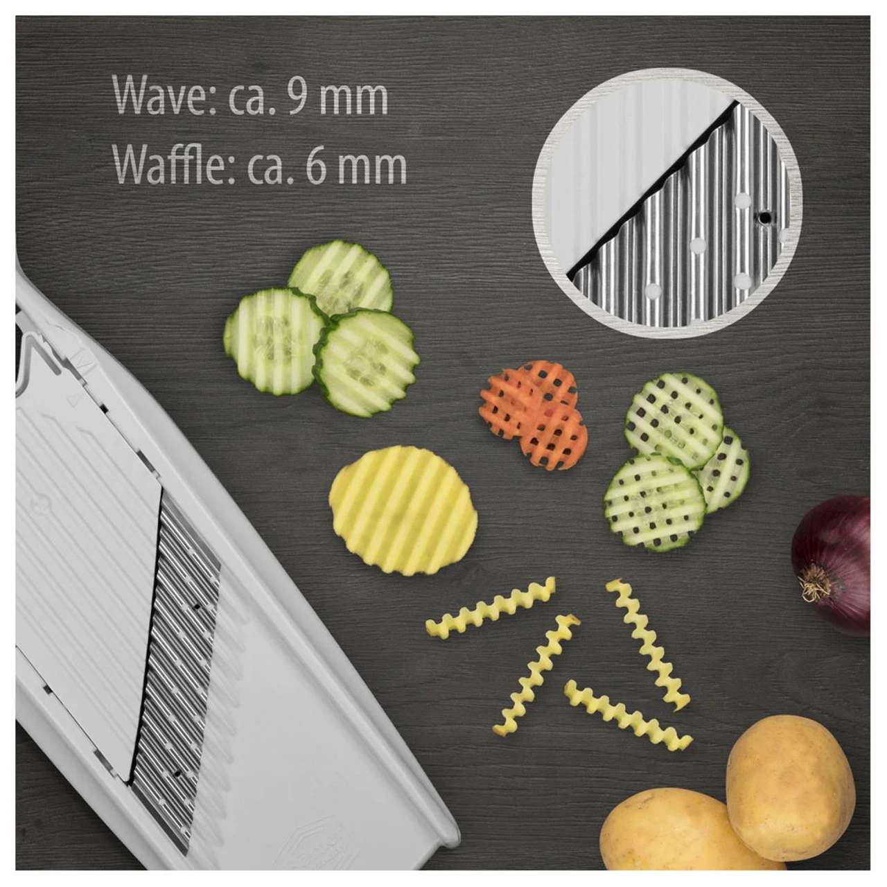 SWISSMAR PowerLine Wave Waffle Cutter (V-2052) - Image 4