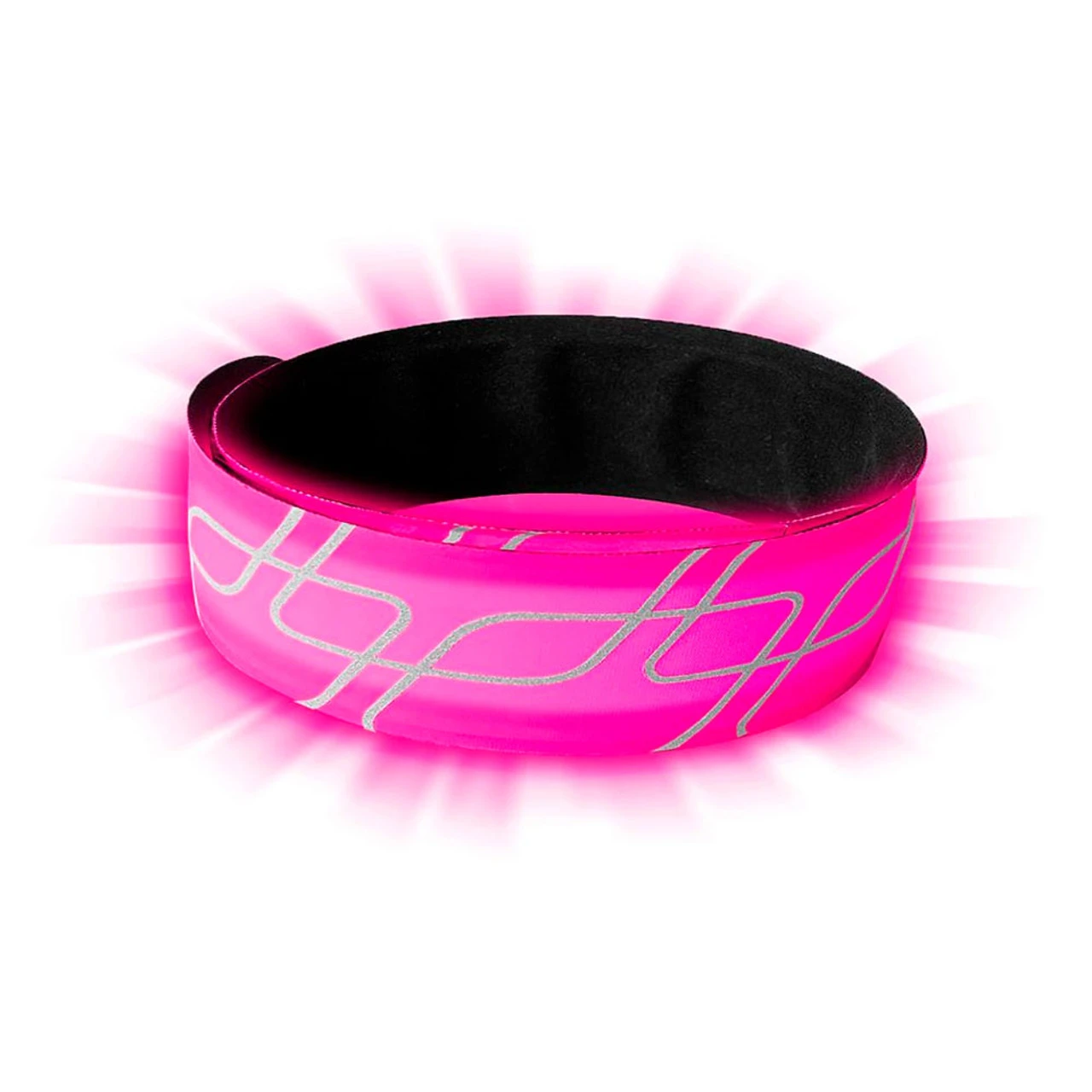 AMPHIPOD Full-Viz Rechargeable Flashing Pink Reflective Slap Band (4910-7)