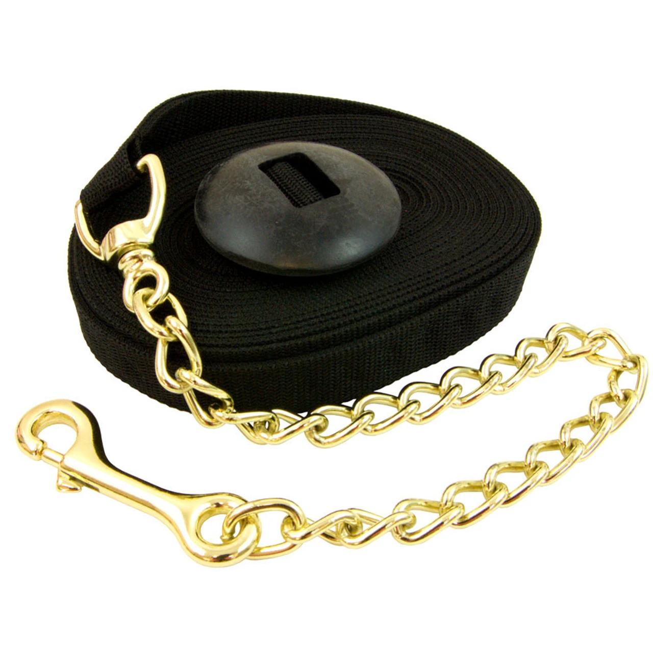INTREPID INTERNATIONAL Poly Lunge Line With Chain And Rubber Stopper
