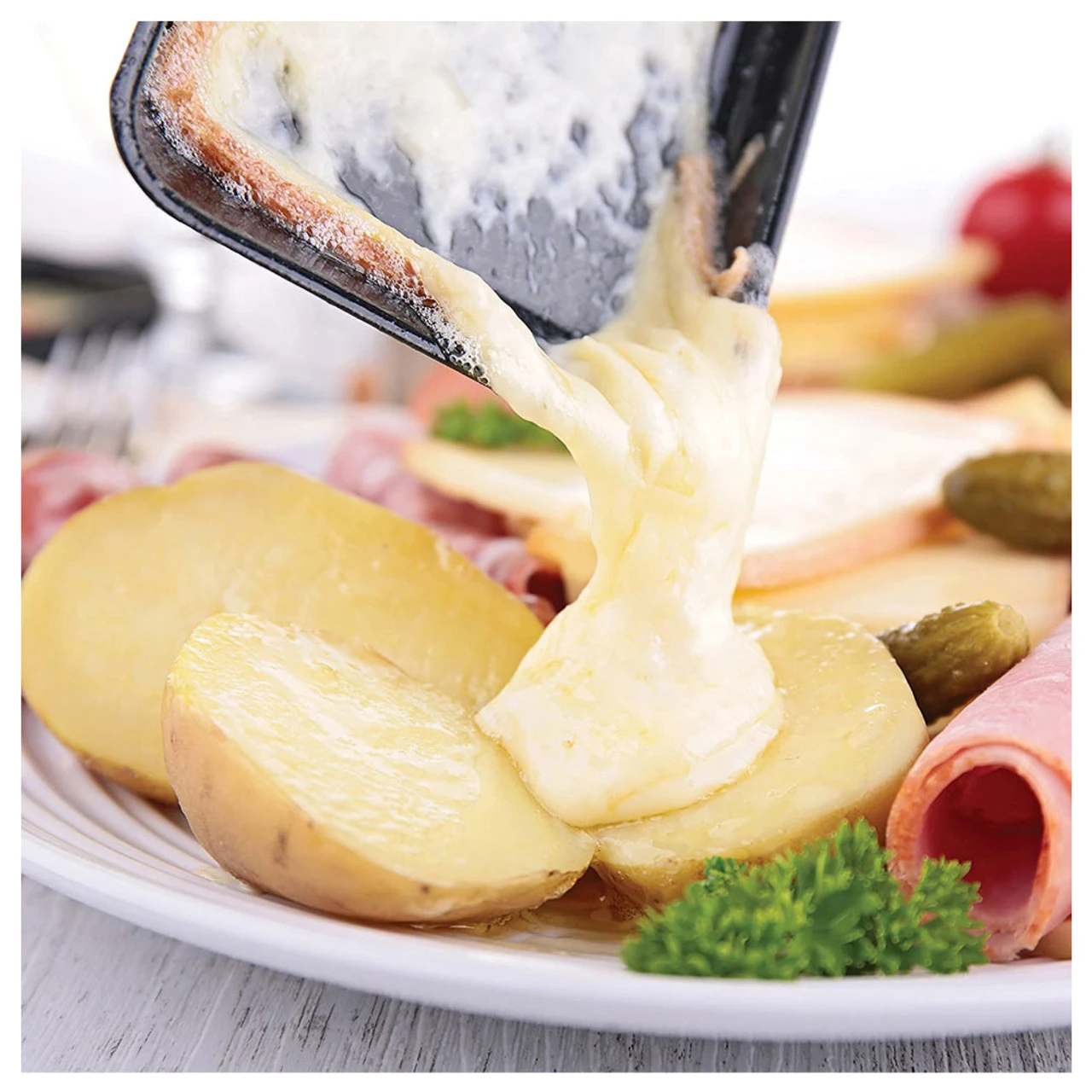 SWISSMAR Classic 8 Person Red Raclette Grill - Image 6