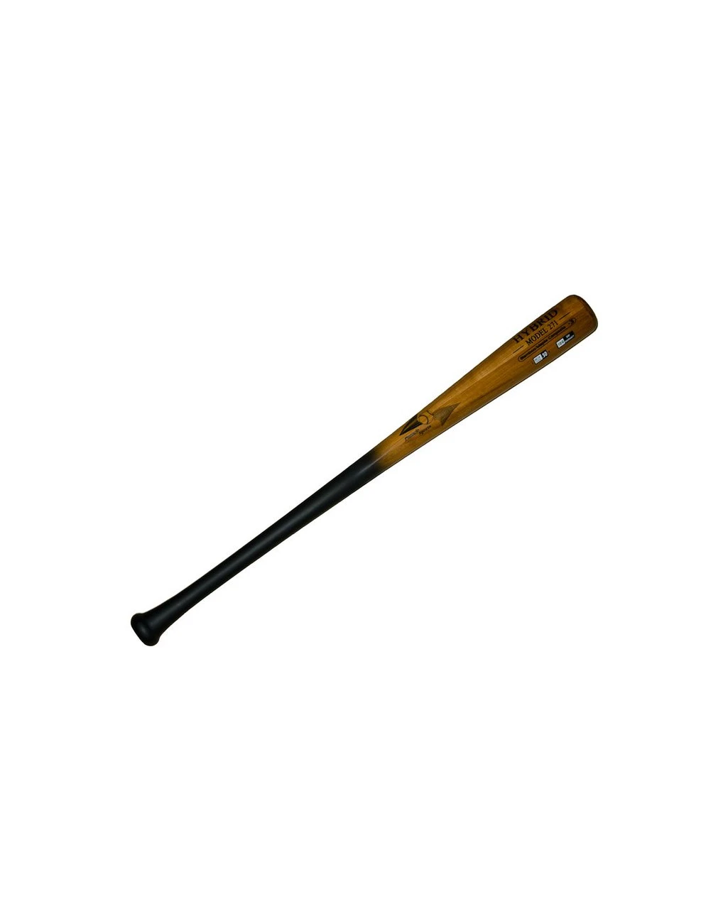 BAMBOOBAT BY PINNACLE SPORTS EQUIPMENT INC Adult Hybrid Bamboo & Maple Black/Brown Baseball Bat - Image 2