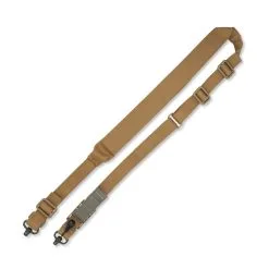 Blue Force Gear BLUE FORCE Padded Vickers 2-To-1 Red Swivel Coyote Brown Sling (VCAS-2TO1-RED-200-AA-CB)