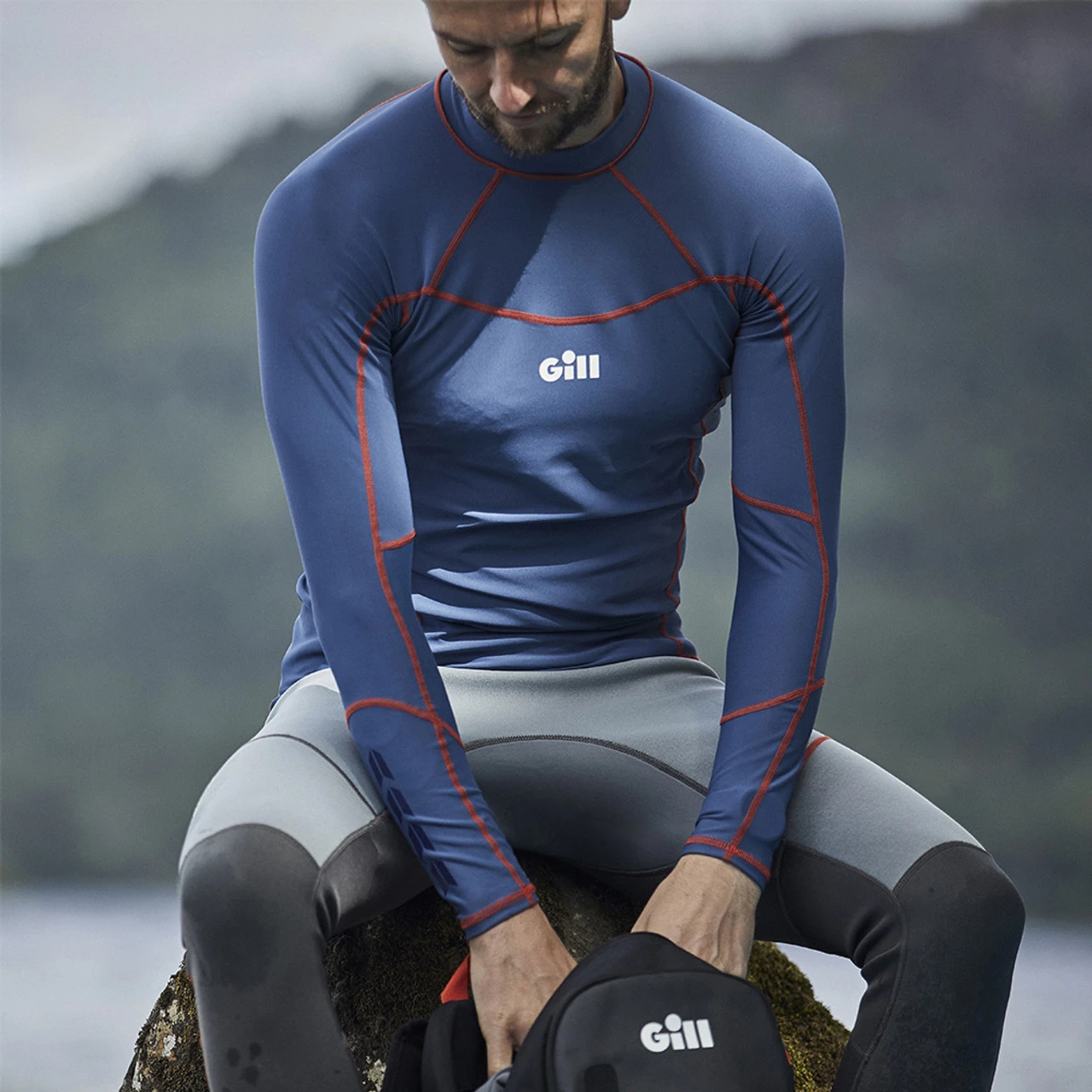 GILL Men's Pro Long Sleeve Rash Vest - Image 3