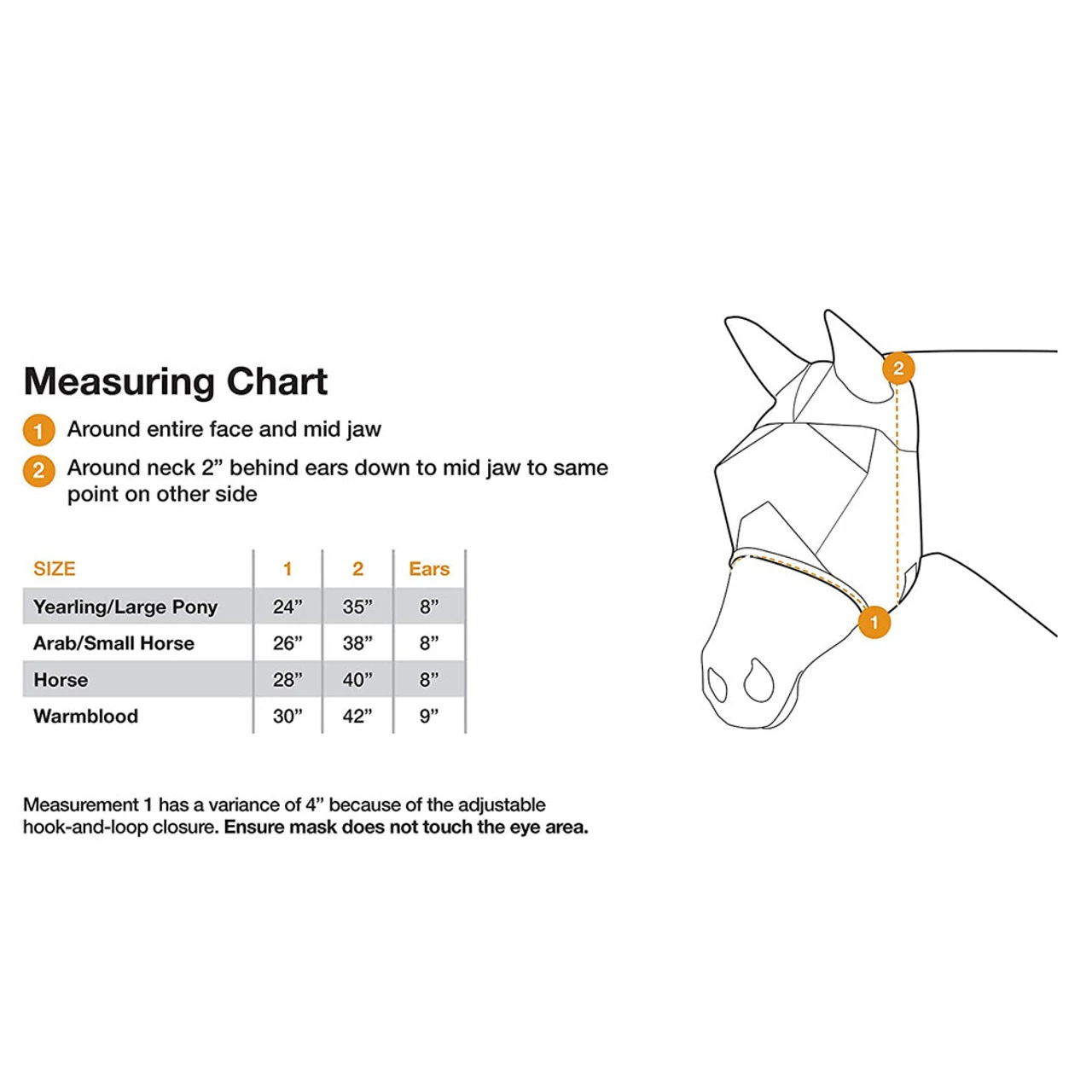 Cashel Company CASHEL Economy Fly Mask With Ears - Image 6