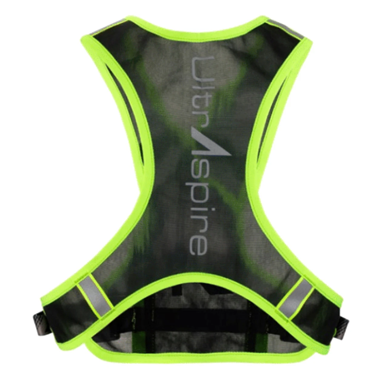 ULTRASPIRE Neon Black/Lime Reflective Vest (UA125BK) - Image 2