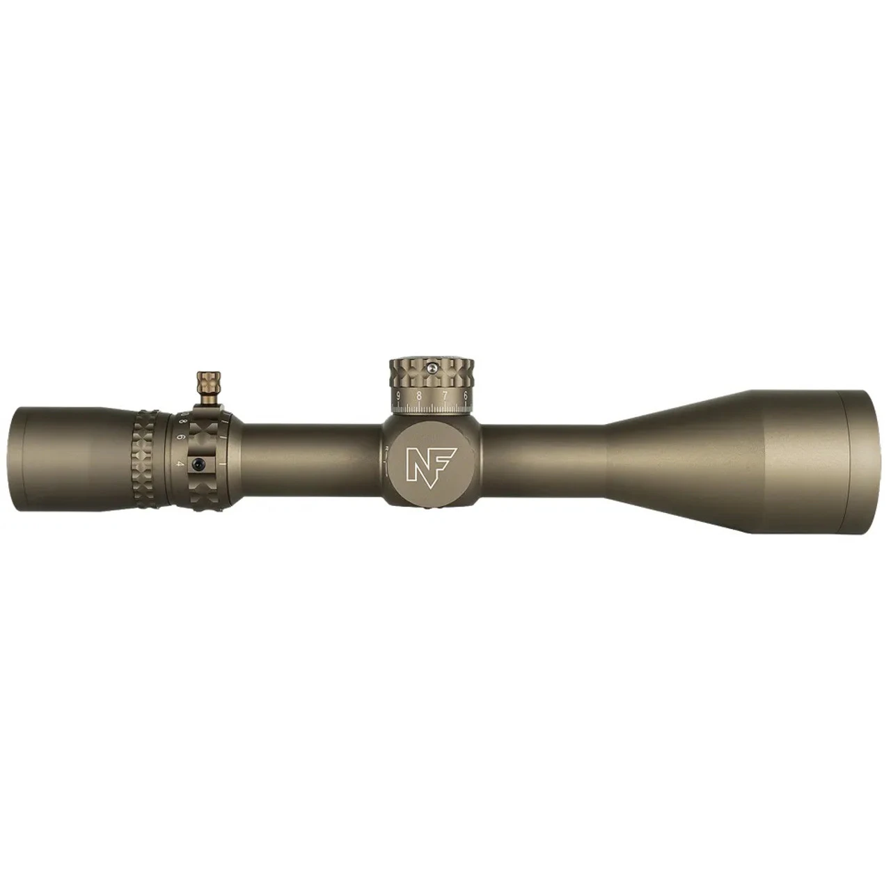 NIGHTFORCE NX8 4-32x50mm F1 ZeroStop .1 MRAD DigIllum PTL Mil-XT Dark Earth Riflescope (C667) - Image 3
