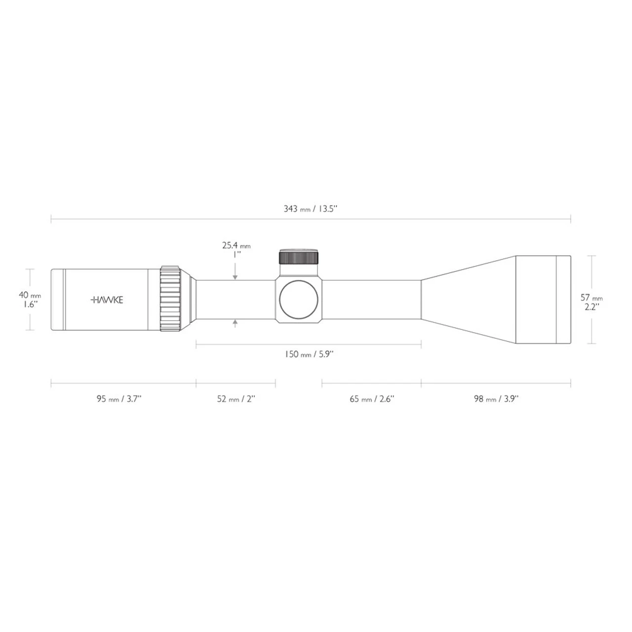 HAWKE Vantage IR 3-9x50 L4A Dot Reticle Riflescope (14229) - Image 3