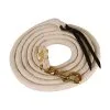 MUSTANG Pima Cotton 5/8inx10ft With Bolt Snap White Lead (6005-T)