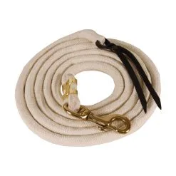 MUSTANG Pima Cotton 5/8inx10ft With Bolt Snap White Lead (6005-T)